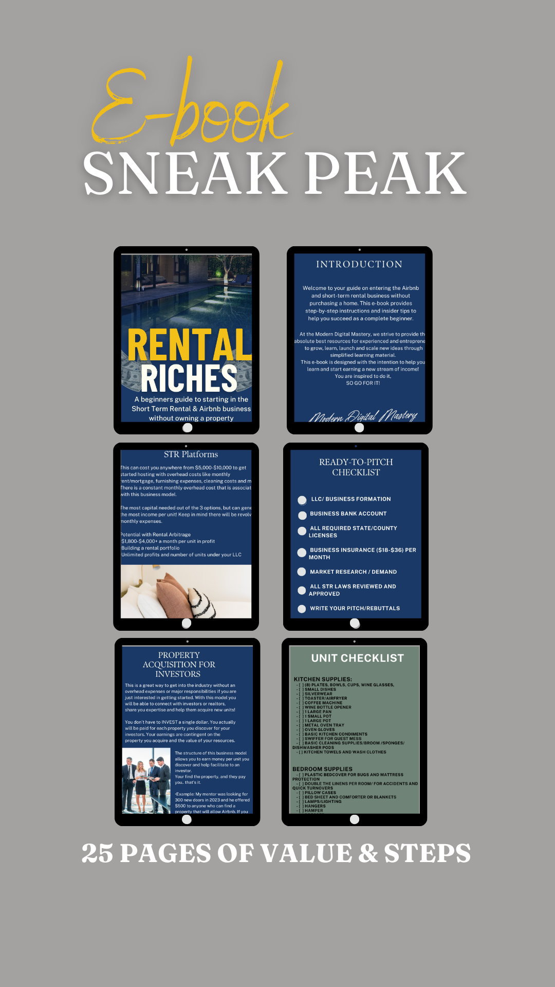 Rental Riches: Airbnb & STR 101 E-book